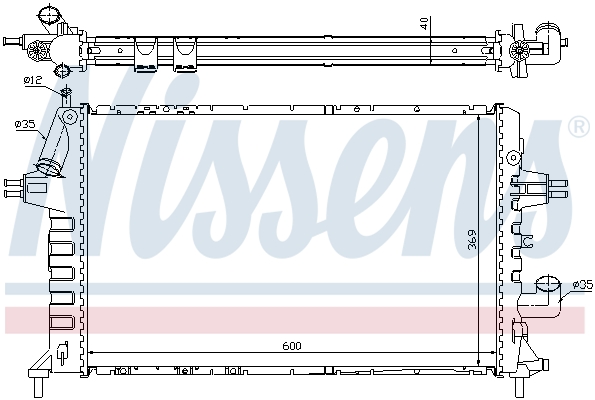 NISSENS 63021A радиатор,...