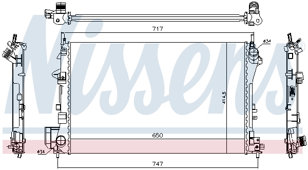 NISSENS 63024A радиатор,...