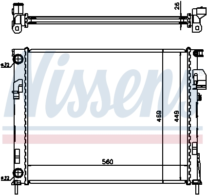 NISSENS 63025A радиатор,...