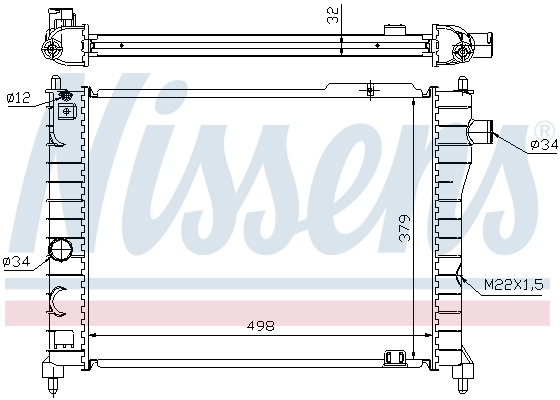 NISSENS 63062A Radiatore,...