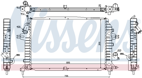 NISSENS 630705 радиатор,...