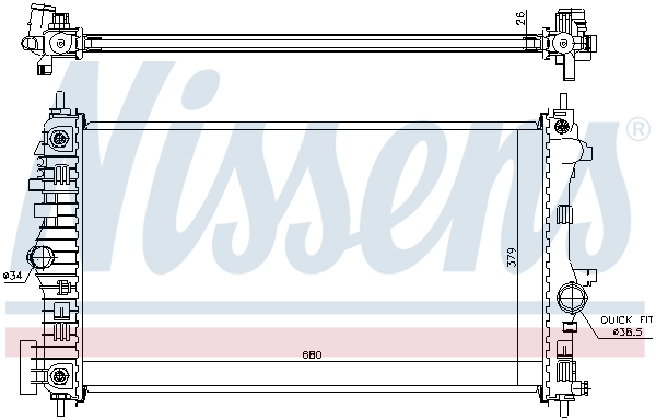 NISSENS 630717 радиатор,...