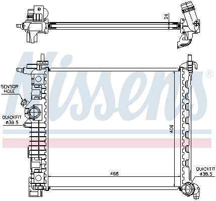 NISSENS 630735 радиатор,...