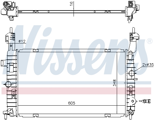 NISSENS 630747 радиатор,...