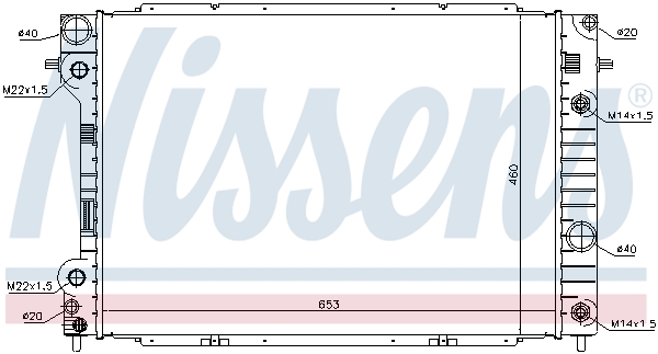 NISSENS 63075 Radiatore,...
