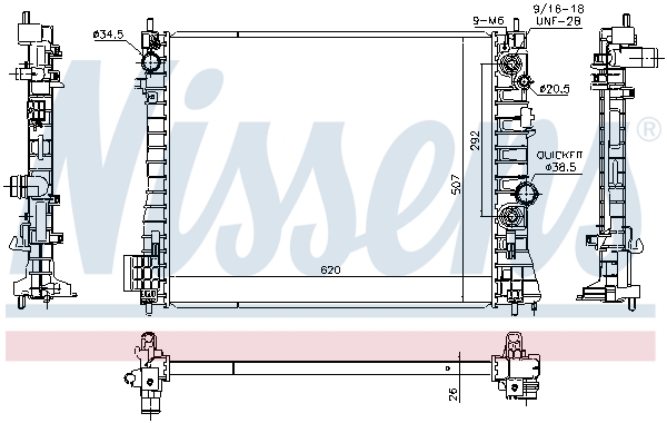 NISSENS 630777 ** FIRST FIT...