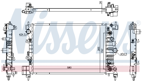 NISSENS 630778 радиатор,...