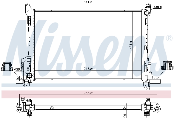 NISSENS 630792 радиатор,...