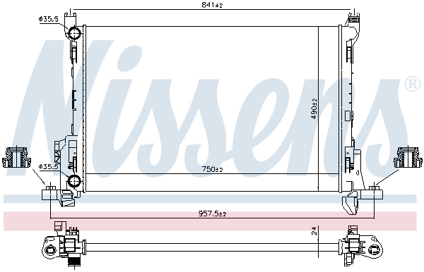 NISSENS 630803 радиатор,...