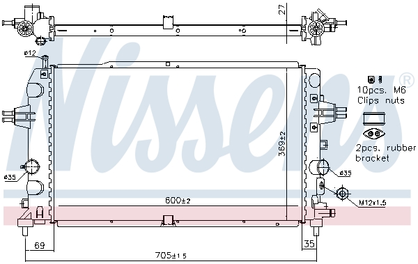 NISSENS 63121 ** FIRST FIT...