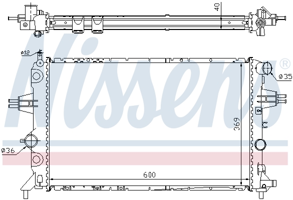NISSENS 63249A Radiatore,...