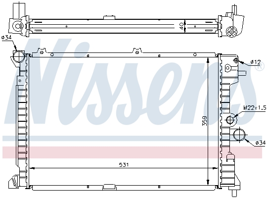 NISSENS 63289A Radiatore,...