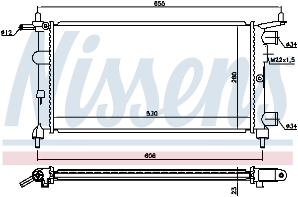 NISSENS 63290 радиатор,...