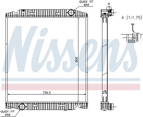 NISSENS 63330A Radiatore,...