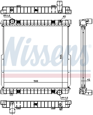 NISSENS 63333 радиатор,...