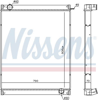 NISSENS 63444 Radiatore,...