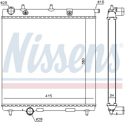 NISSENS 63505 радиатор,...