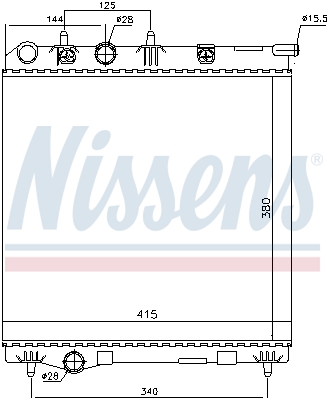 NISSENS 636002 радиатор,...