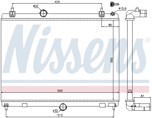 NISSENS 636008 Radiatore,...