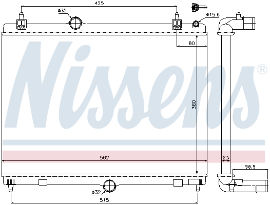 NISSENS 636009 радиатор,...