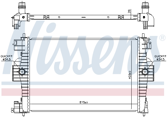 NISSENS 636012 радиатор,...