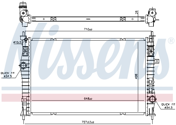 NISSENS 636042 радиатор,...