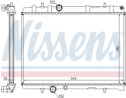 NISSENS 63605A Radiatore,...