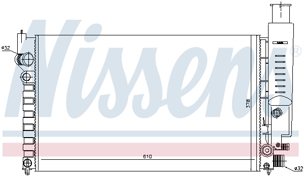 NISSENS 63613 Radiatore,...