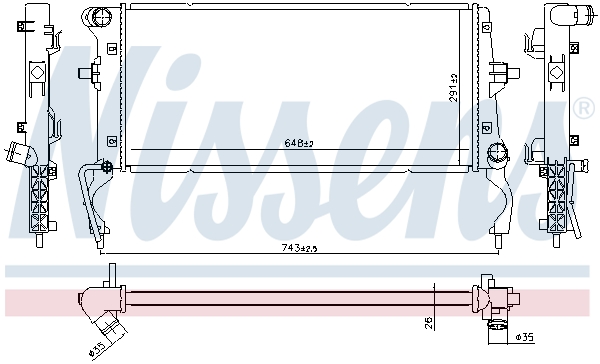 NISSENS 636728 радиатор,...