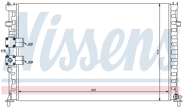 NISSENS 63735 Radiatore,...