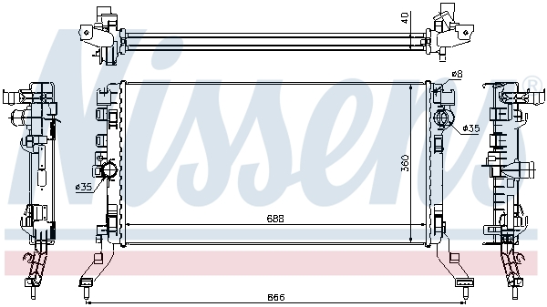 NISSENS 637619 радиатор,...