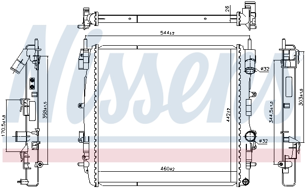 NISSENS 637629 Radiator,...