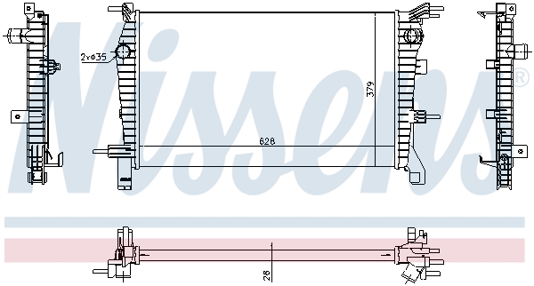 NISSENS 637632 радиатор,...