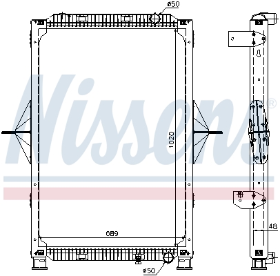 NISSENS 63778A радиатор,...