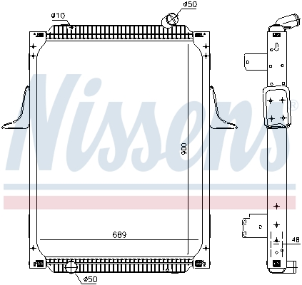 NISSENS 637892 Radiatore,...