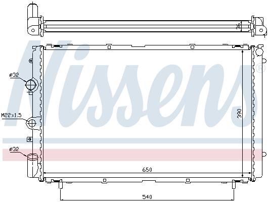 NISSENS 63796 Radiatore,...