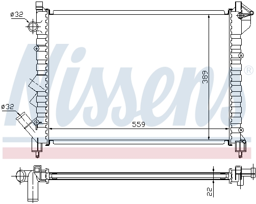 NISSENS 63832 Radiatore,...