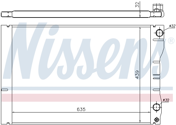 NISSENS 63881 Radiatore,...