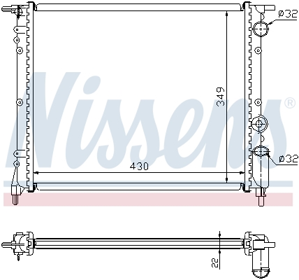 NISSENS 63919 Radiatore,...