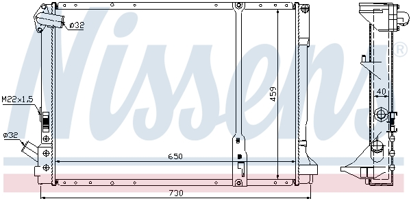 NISSENS 63976A Radiatore,...