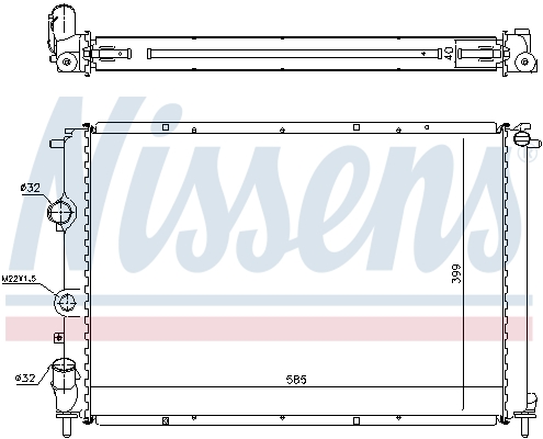 NISSENS 63977A Radiatore,...