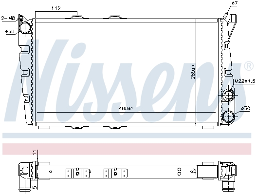 NISSENS 64010 радиатор,...