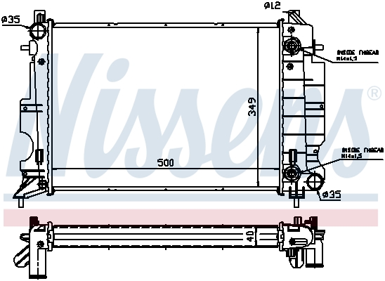 NISSENS 64034A радиатор,...