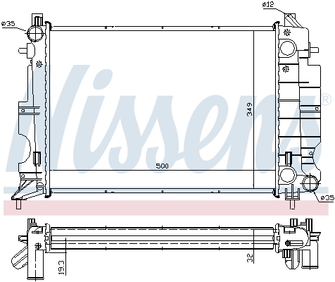 NISSENS 64037A радиатор,...