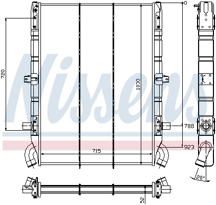 NISSENS 64074 Radiatore,...