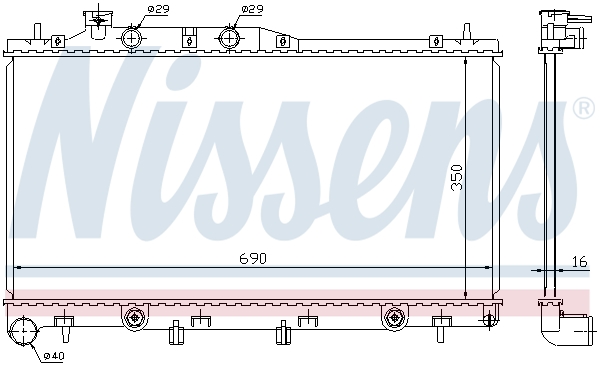 NISSENS 64115 радиатор,...