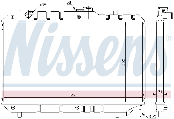 NISSENS 64168 радиатор,...