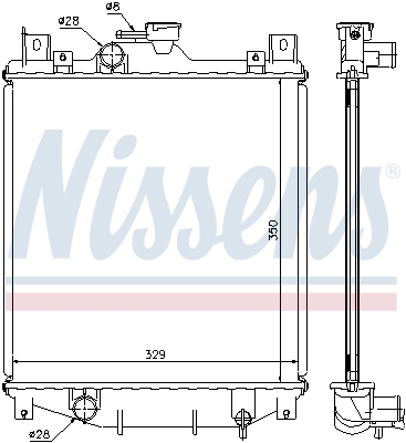 NISSENS 64173A Radiatore,...