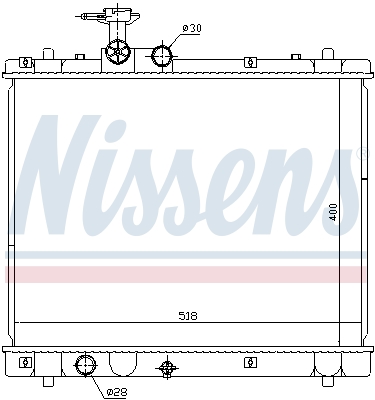 NISSENS 641758 Radiatore,...