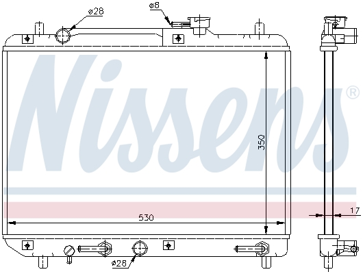 NISSENS 64176 Radiatore,...